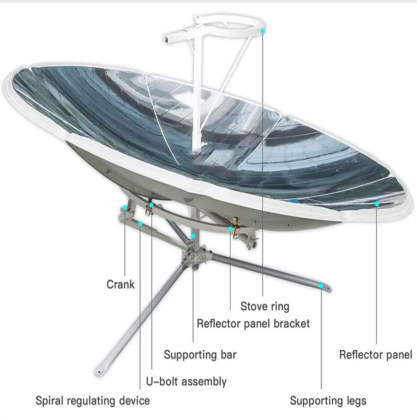 Cocina Solar QXIUDDYS para Barbacoa Camping en Exterior