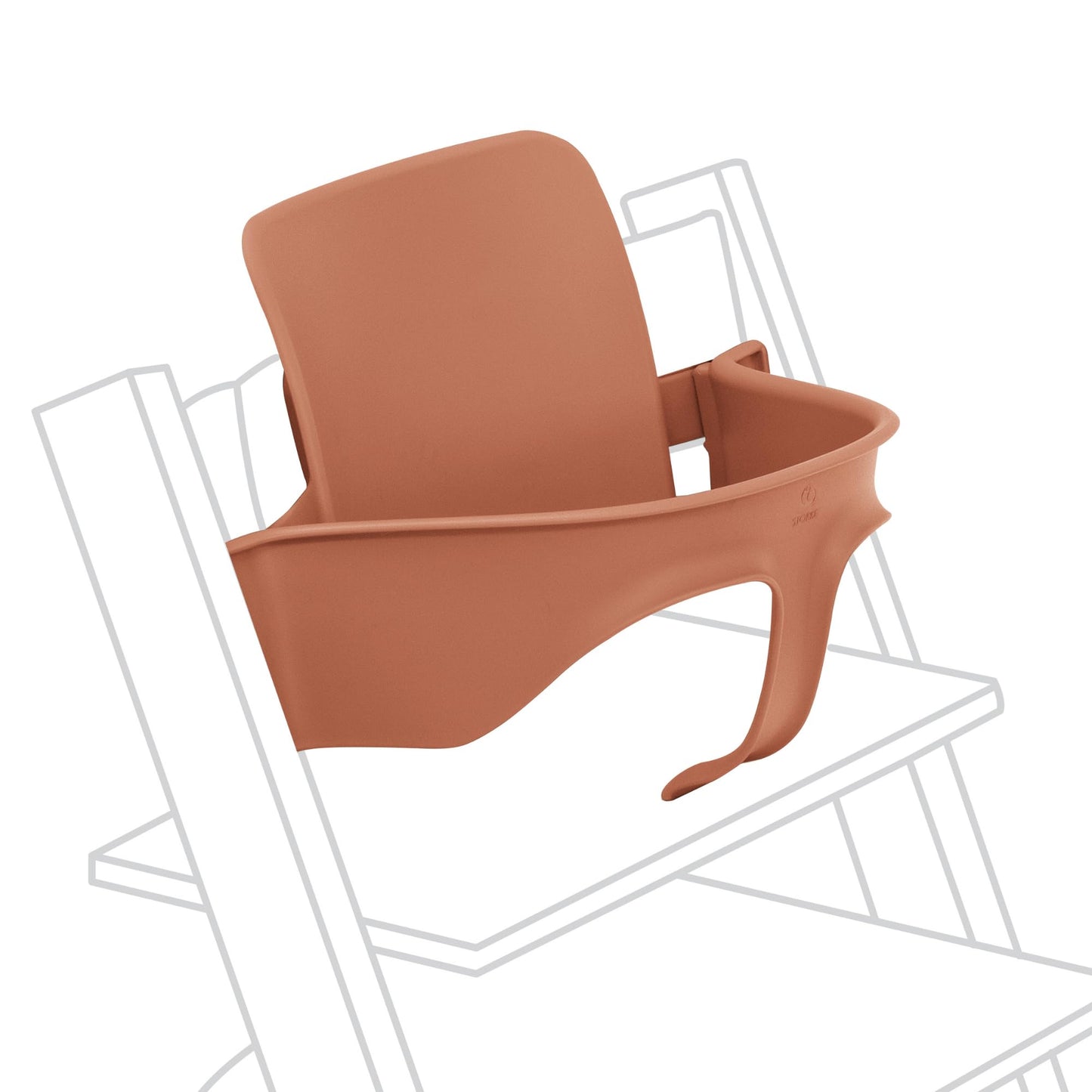 Tripp Trapp Baby Set 2 de Stokke, Edad 6-36 meses - Convierta la silla Tripp Trapp en una cómoda trona (Terracota)