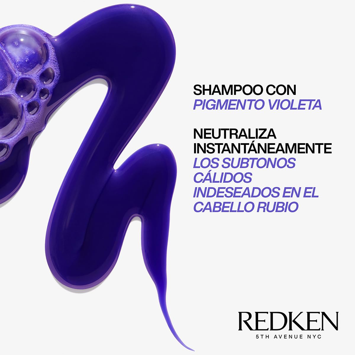 REDKEN - Shampoo Color Extend Blondage 300ml |Shampoo morado para cabello rubio | Neutraliza los tonos amarillos no deseados, para obtener un rubio más frío y vibrante | Sistema Blondage con Pigmentos violetas con ácido cítrico | 300ml