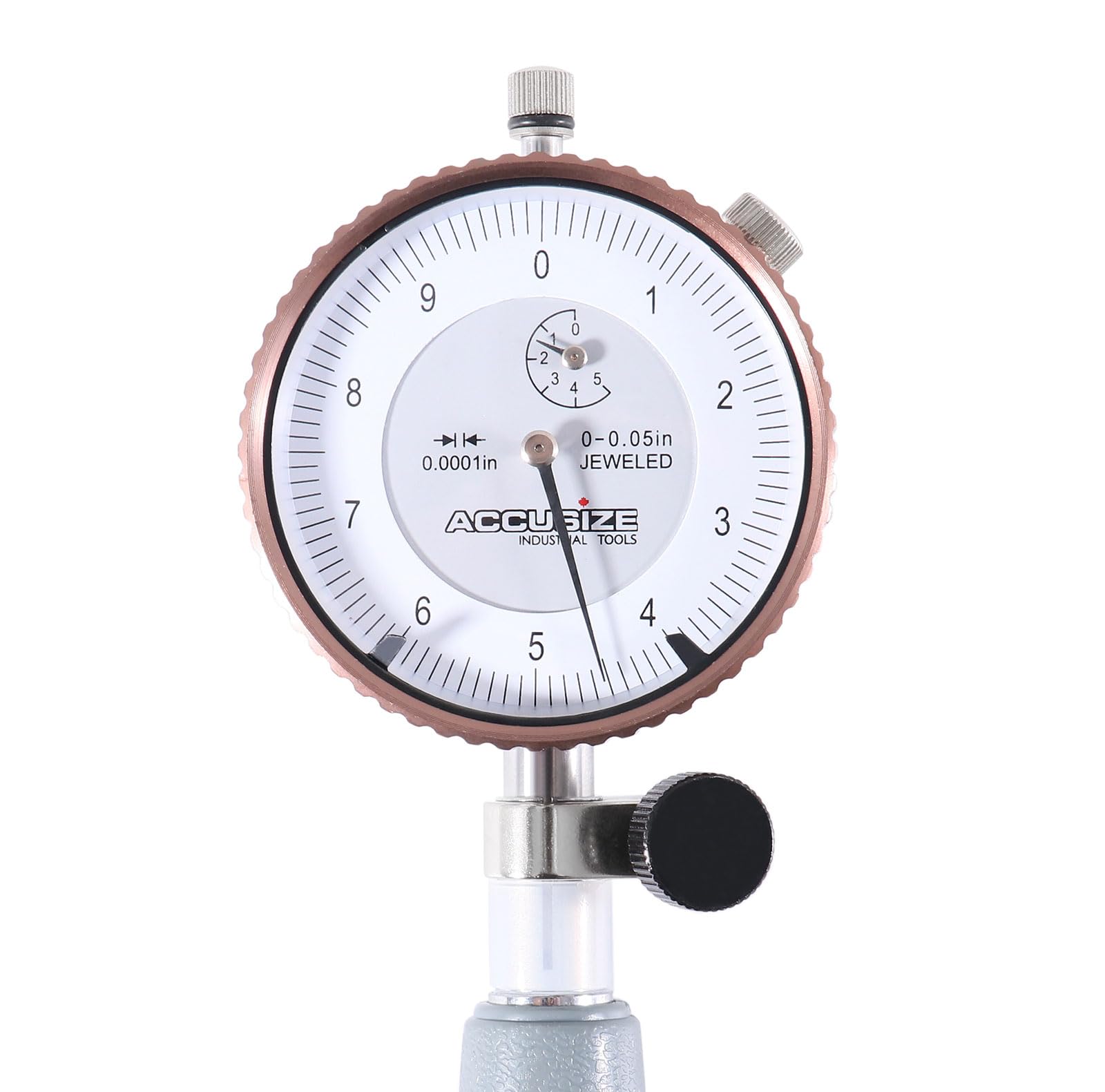 Calibrador de Carátula Accusize Negro 2"-6'' x 0.0001'' para Agujeros