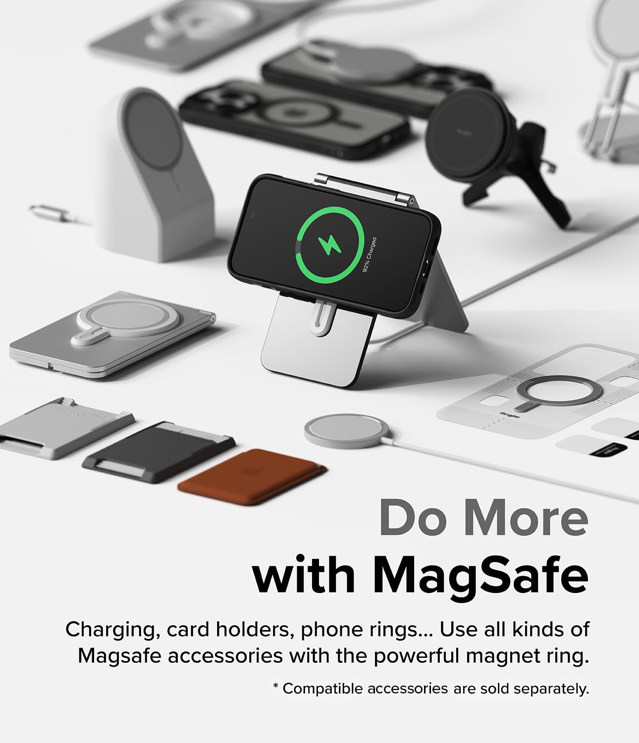 Funda para iPhone 15 Pro MAX Ringke Negro Mate con Respaldo Translúcido y Compatible con MagSafe