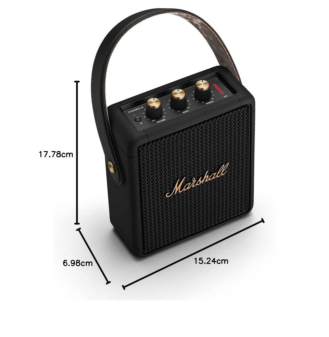 Bocina Portátil Bluetooth Marshall Negro Latón