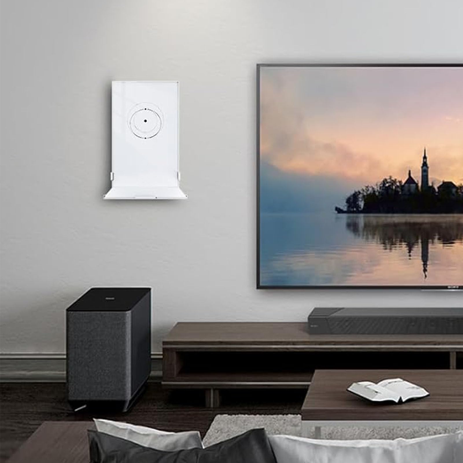 Zunate Soporte de Pared StarLink, Kit de Internet Star Link, Soportes Satelitales, Protección del Soporte del Enrutador ABS, Soporte del Soporte del Enrutador WiFi para Enrutador de