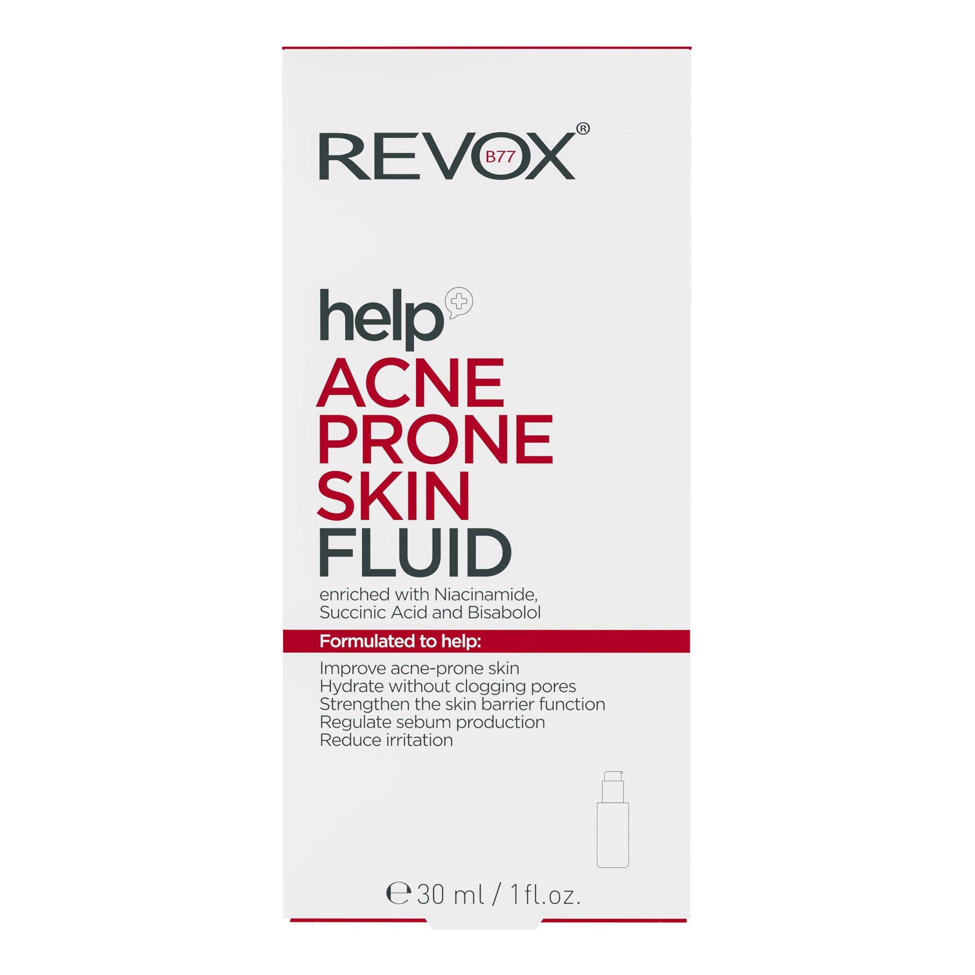 REVOX B77 HELP FLUIDO PARA PIELES PROPENSAS AL ACNE 30ML