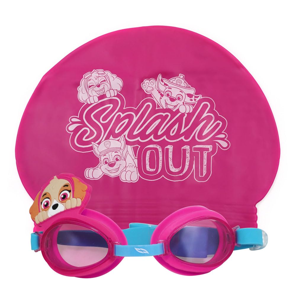 Set de Natación Voit Paw Patrol Skye 2 en 1 lentes y gorra para Mujer