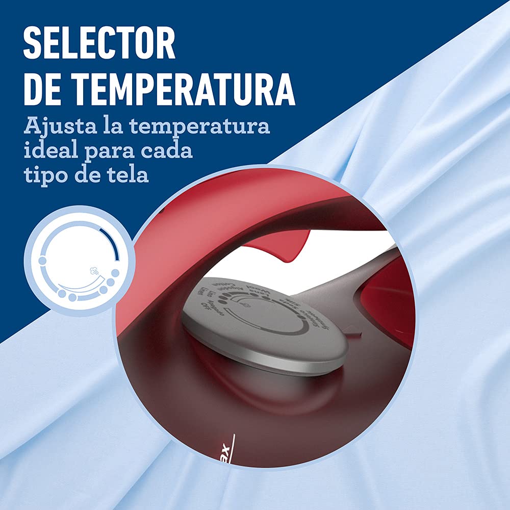 Plancha de Vapor Oster roja con Suela de Cerámica y Máxima Distribución del Vapor