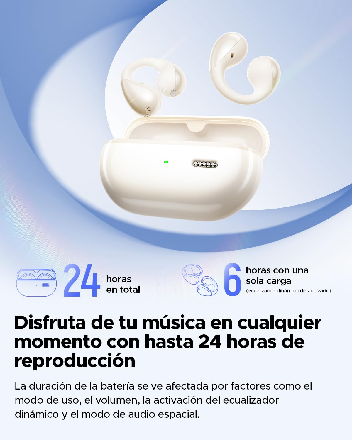 Audífonos Inalámbricos SoundPEATS PearlClip Pro Amarillo Open-Ear