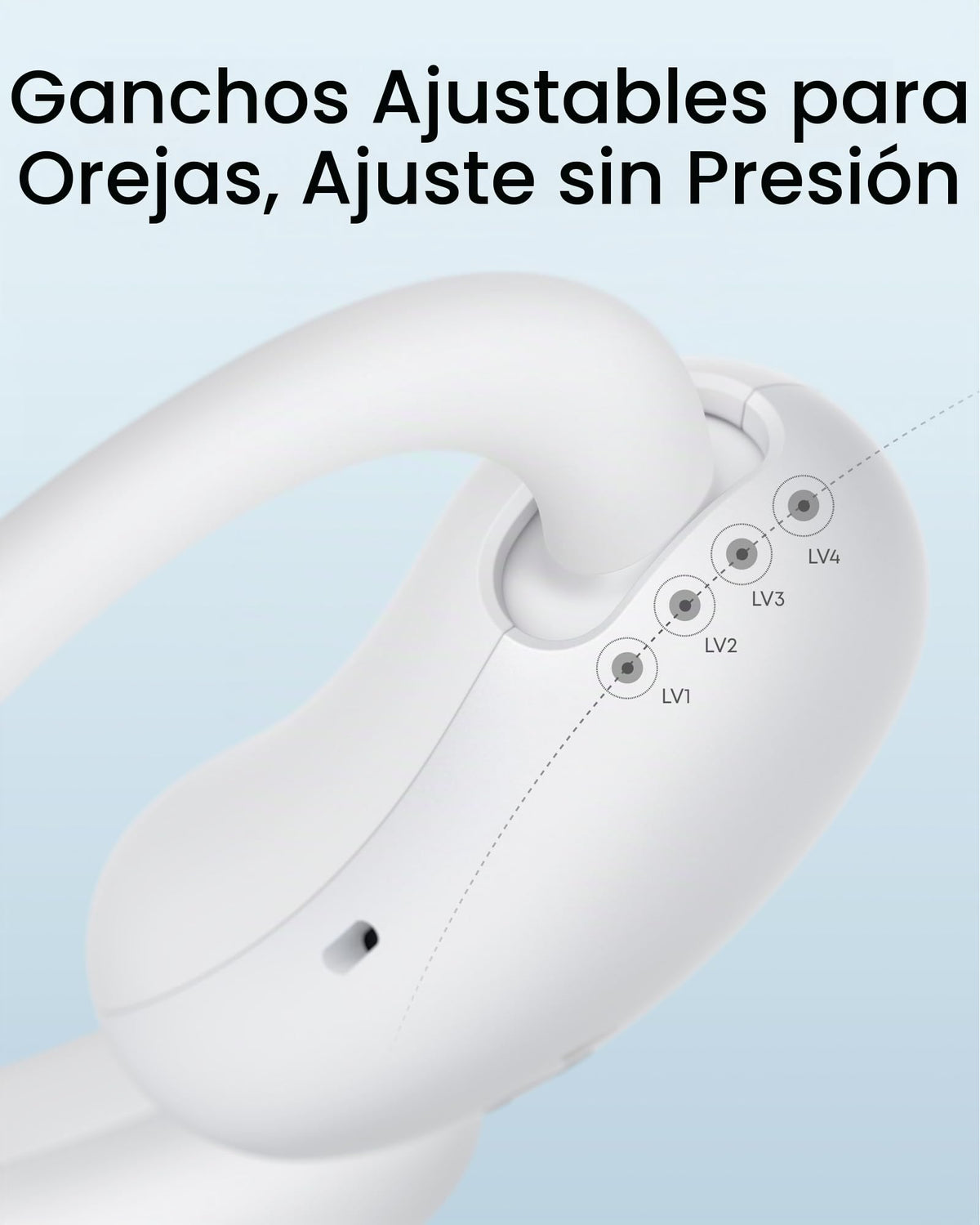 Audífonos de Oído Abierto Soundcore AeroFit 2 Blanco de Anker