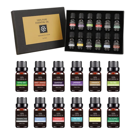 Aceites Esenciales VIDA4U 12 Piezas Naturales para Difusores y Humidificadores