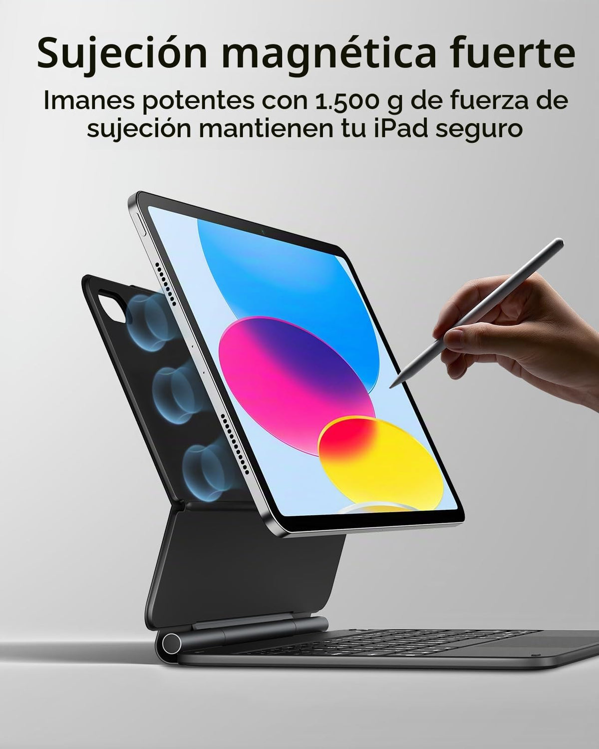 Funda Teclado ESR iPad A16/10a Gen Soporte Magnético Rápido