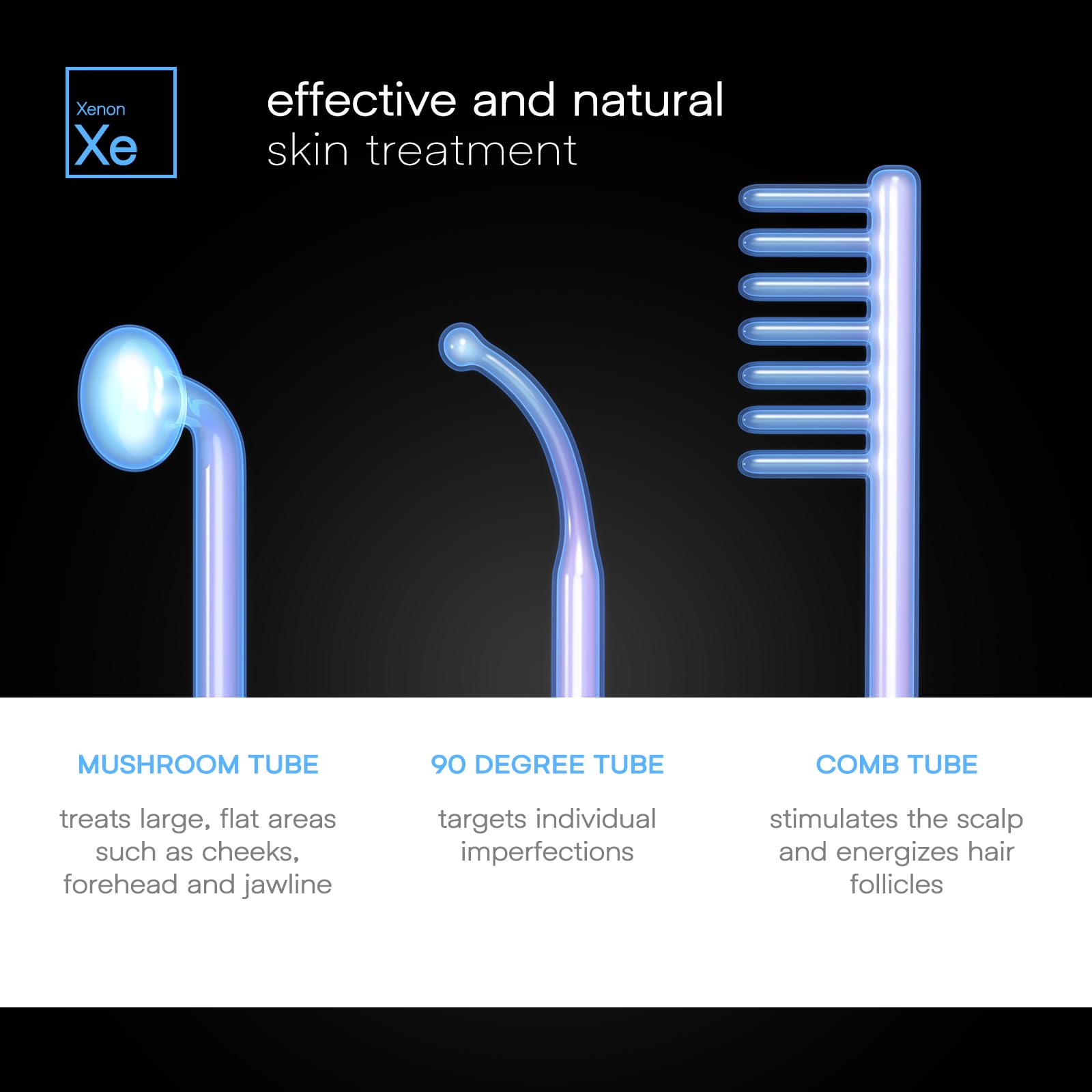 Máquina facial de alta frecuencia inalámbrica OxyGlow 2, varita de terapia clínica para la piel ProFacialWand con gas xenón