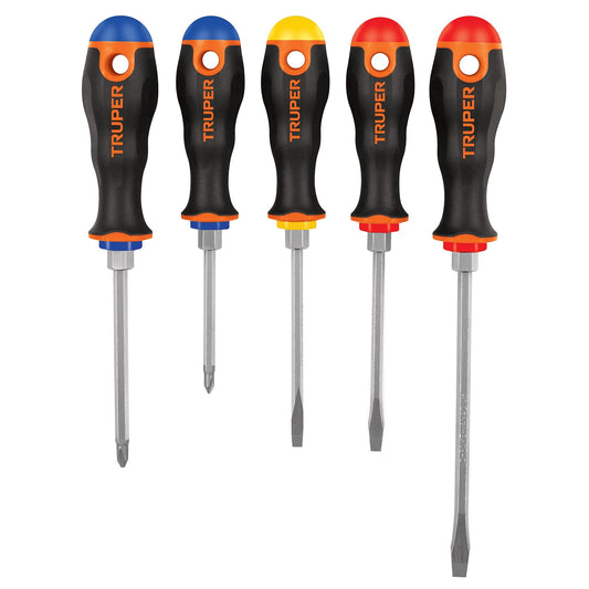 Juego de Desarmadores Truper Comfort Grip 5 Piezas