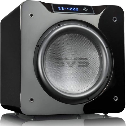 SVS SB-4000 Subwoofer de Caja sellada de 13.5 Pulgadas (Piano Negro Brillante)