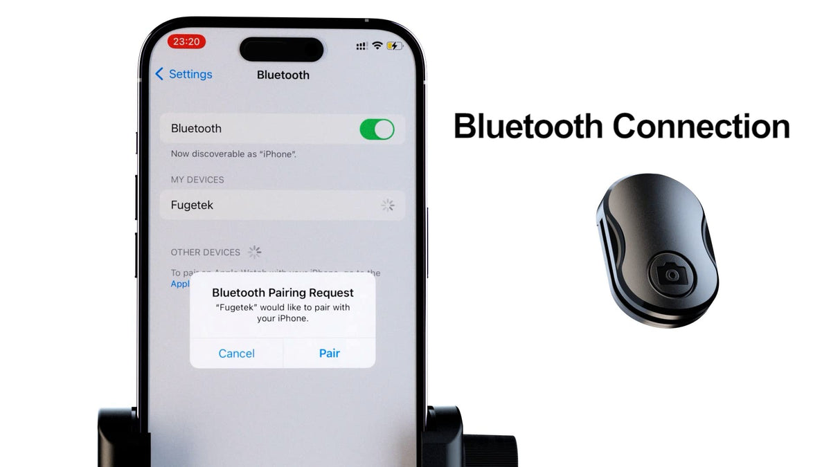 Trípode Selfie Fugetek Plata Estabilidad 4 Patas y Bluetooth Compatible iPhone y Android