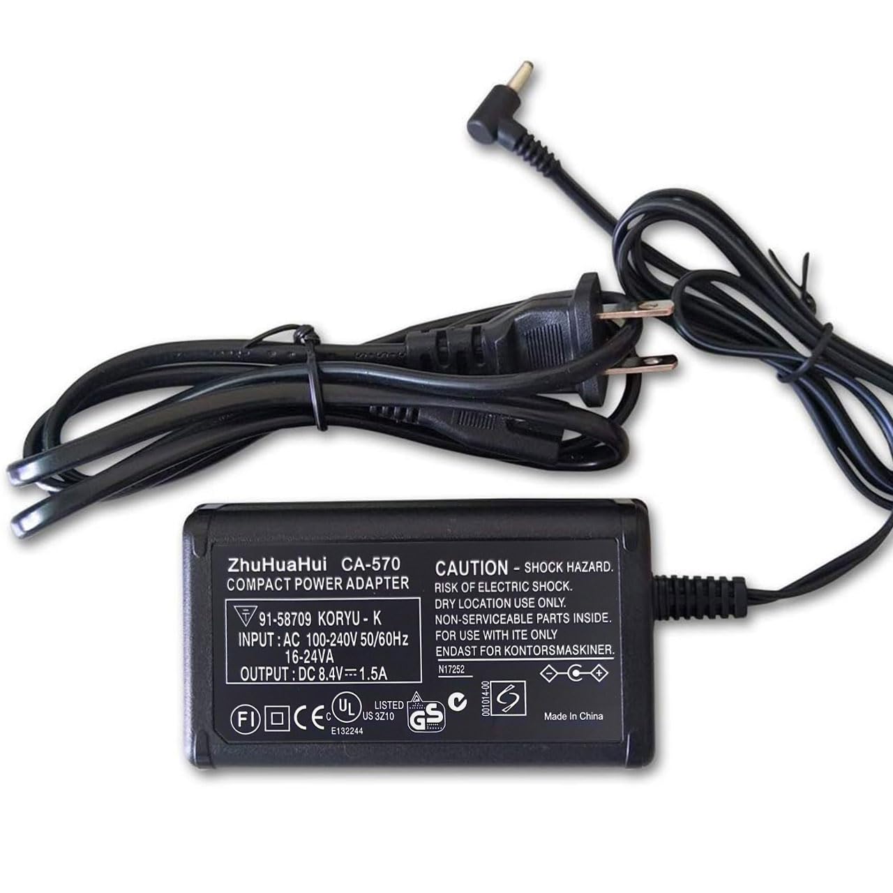 CA-570 Cargador adaptador de CA compatible con Canon VIXIA HV/HF/HG Series: VIXIA HV10 VIXIA HV20 VIXIA HV30 VIXIA HF M32 VIXIA HF10 VIXIA HF11 VIXIA HF200 VIXIA HF20 VIXIA HF S10 VIXIA HF S100 S0