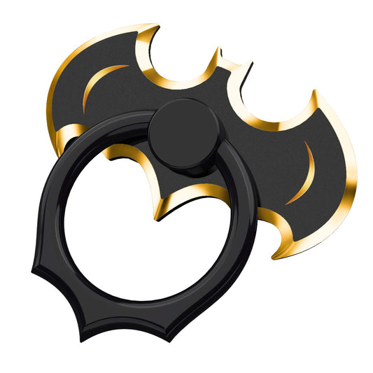 Anillo Soporte Celular Bat Negro 360° Rotación para iPhone y Samsung Galaxy