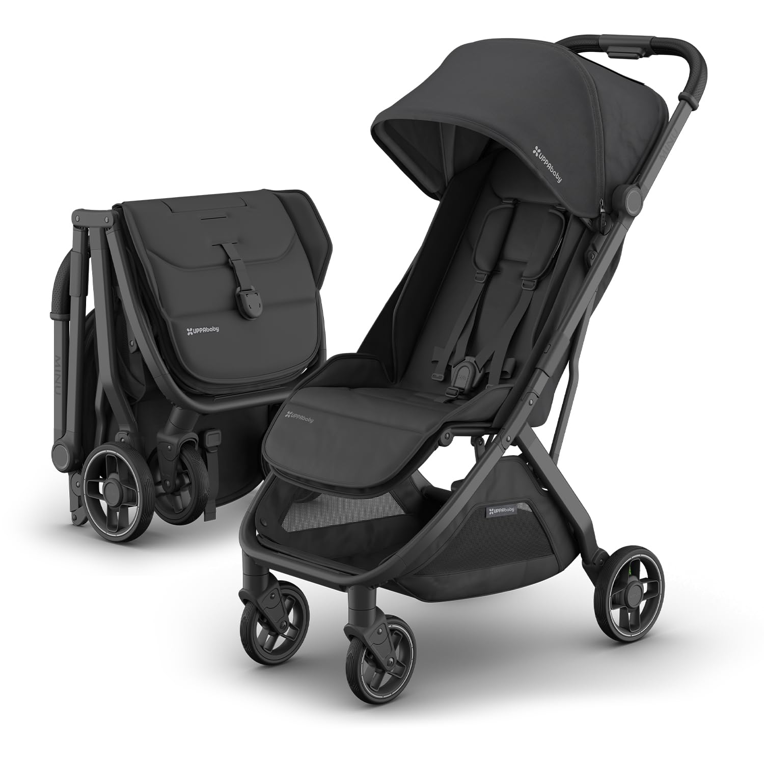 Carriola de Viaje UPPAbaby Minu V3 Jake Carbón Compacta Ligera y Plegable