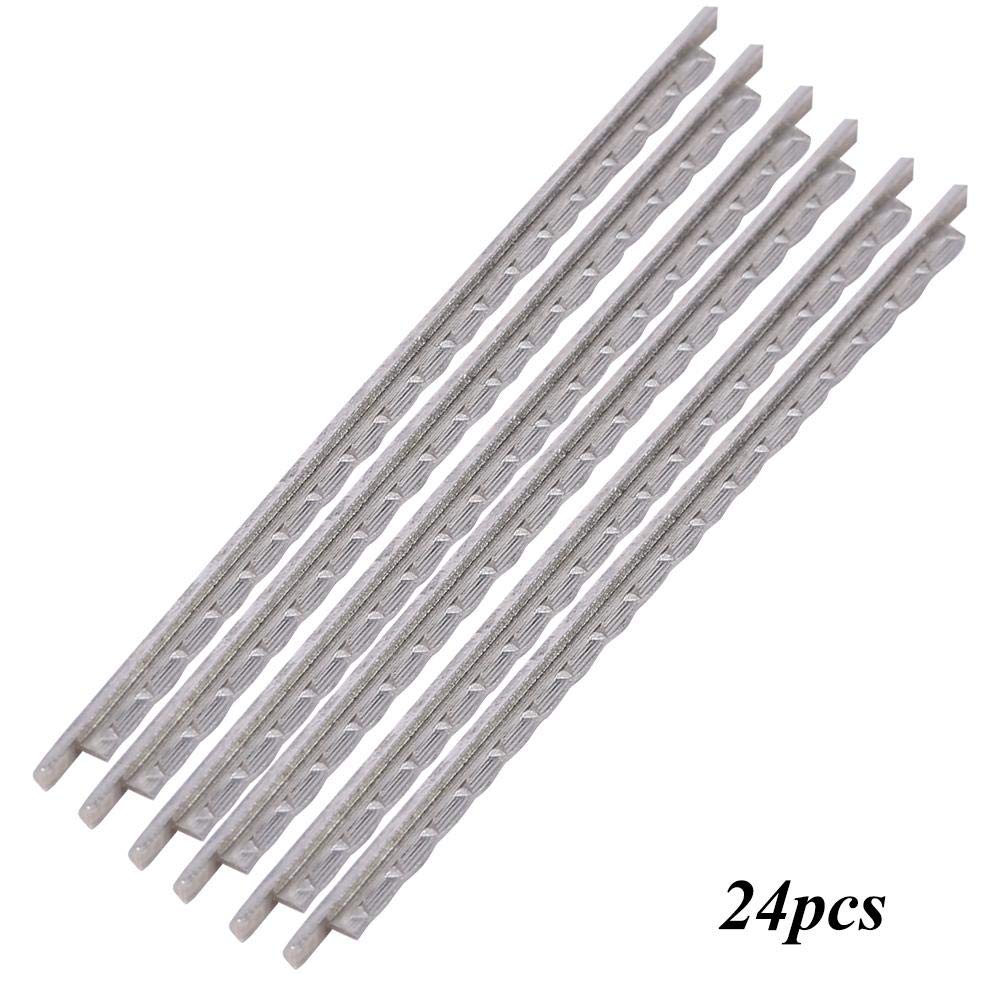24Pcs Guitarra eléctrica Fret Wire Cupronickel Fretwire Accesorios para guitarra eléctrica Reemplazo de instrumentos musicales Piezas de guitarra eléctrica