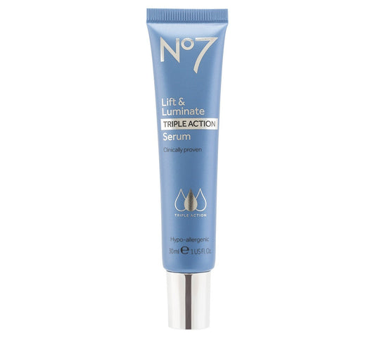 Boots No7 Lift & Luminate TRIPLE ACTION Serum **30ml*** VISIBLY REDUCES WRINKLES by Lift & Luminate Triple Action