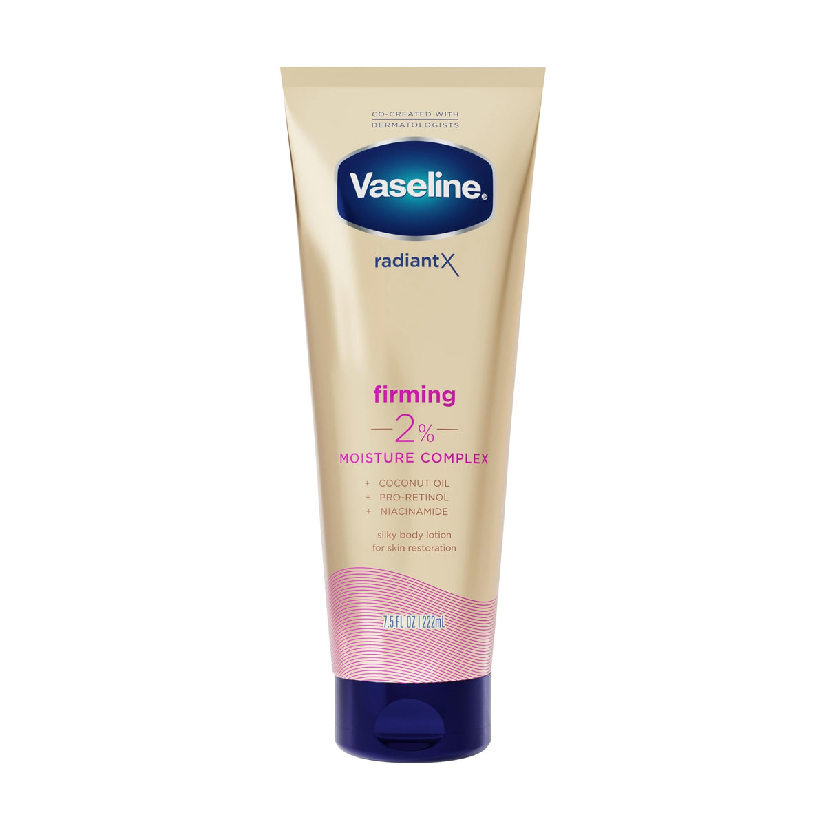 Vaseline RadiantX Loción Corporal Reafirmante Vainilla 222ml