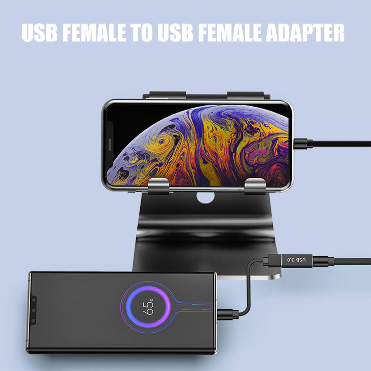 Adaptadores USB Hembra a Hembra Paquete de 8 Compatibles con MacBook Pro/Air, iPad Pro, Google Pixel