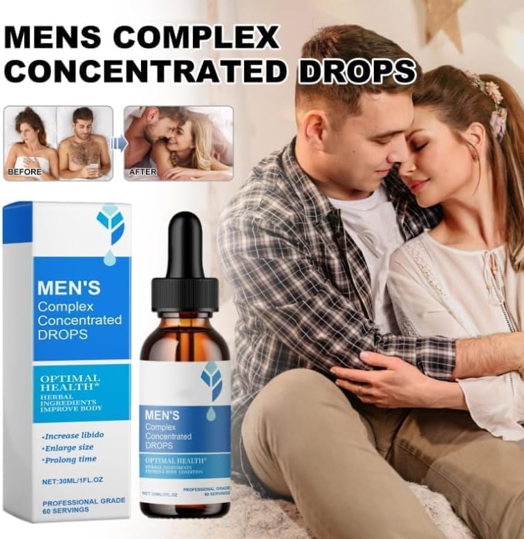 Gotas complejas Blue Horizon para hombres - Nutrición para el crecimiento masculino - 30ML/1FL.OZ (3 piezas)