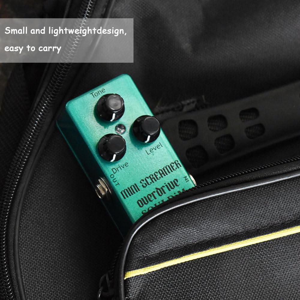 Pedal de Efecto SoulDiM Mini Screamer Overdrive Guitarra Bypass