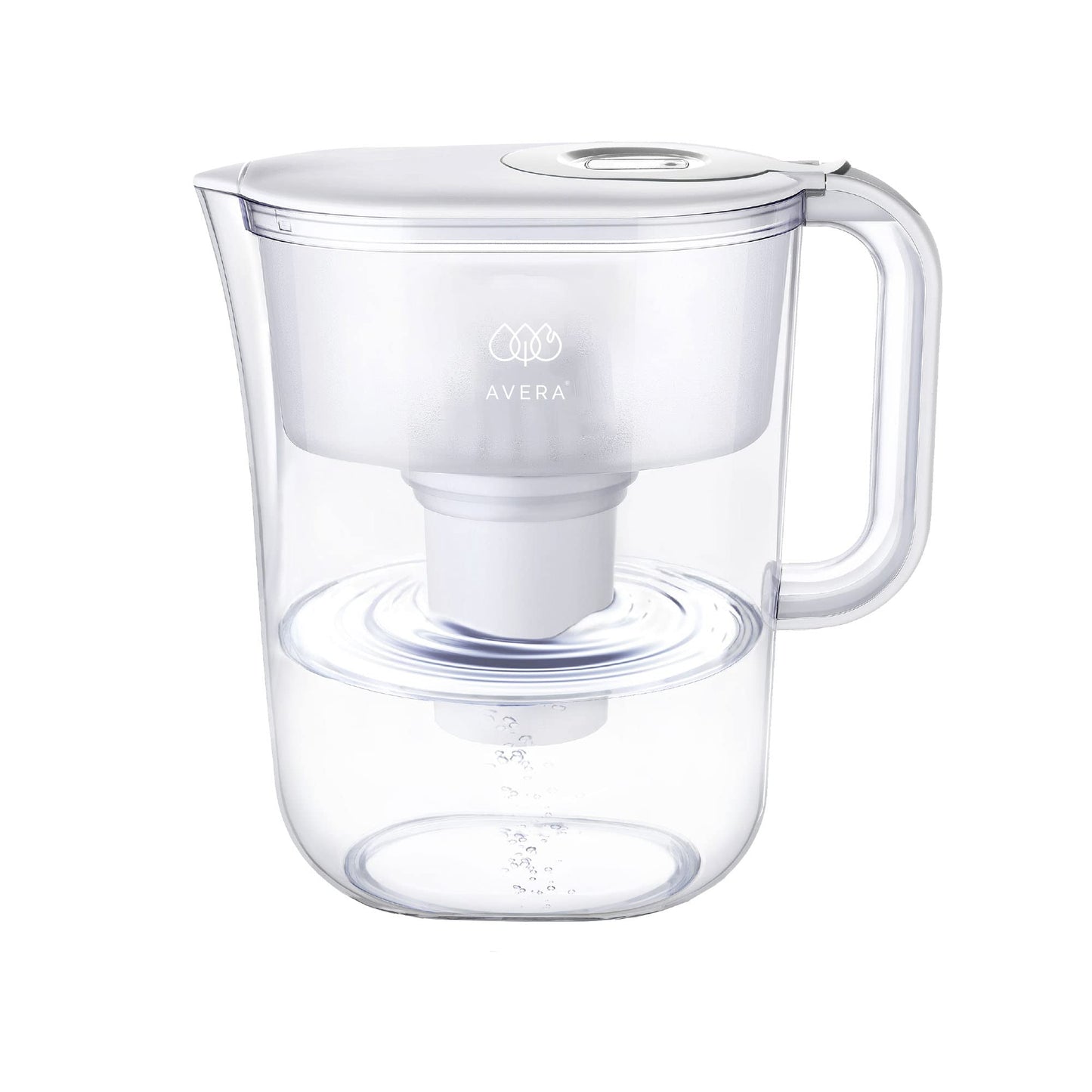 AVERA Jarra de agua con filtro de carbono activado con 4 etapas de filtrado, Agua pura y libre de materiales pesados, Capacidad de 3.5L | JPA01
