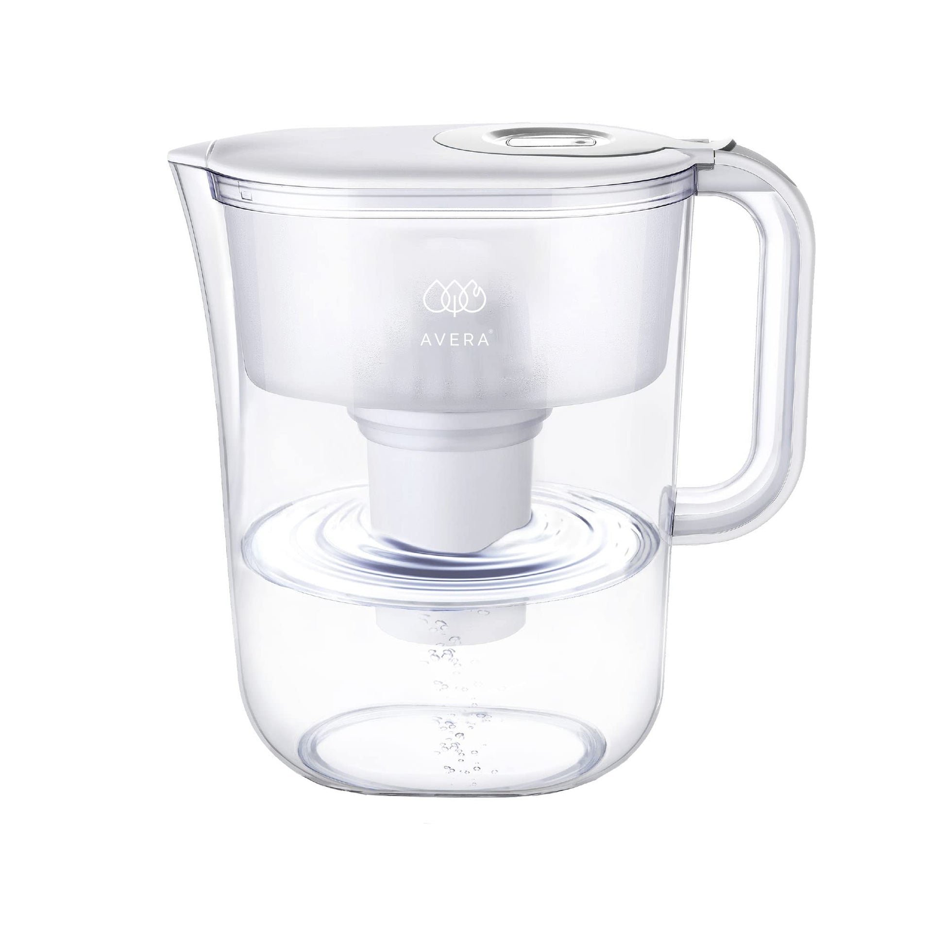 AVERA Jarra de agua con filtro de carbono activado con 4 etapas de filtrado, Agua pura y libre de materiales pesados, Capacidad de 3.5L | JPA01