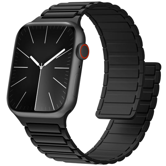 GEAK Correas Magnética de Silicona Compatible con Correa Apple Watch 49mm 45mm 46mm 44mm 42mm 41mm 40mm 38mm, Correas de Bucle Deportivo para iWatch Series 10 9 8 7 6 5 4 3 2 1 SE Ultra 2 Ultra 1