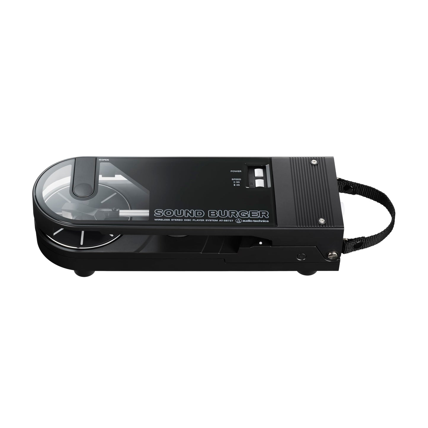 Audio-Technica AT-SB727 Sound Burger - Tocadiscos portátil Bluetooth (Negro), con Carga USB-C y hasta 12 Horas de Giro