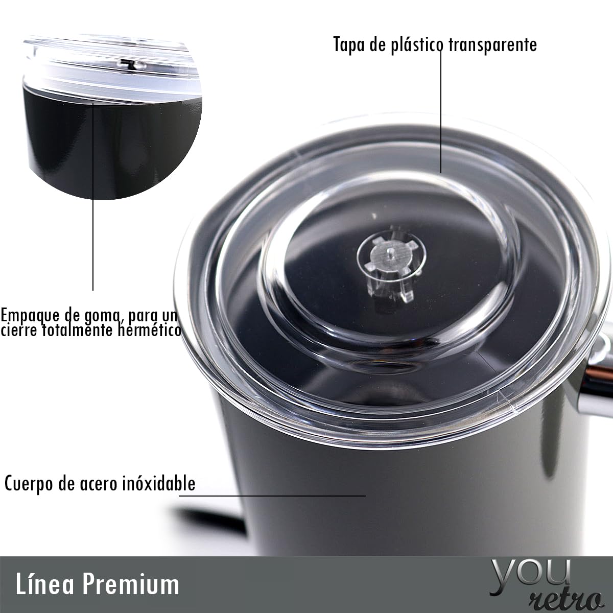 Espumador de Leche YOU Automático 4 en 1 Eléctrico