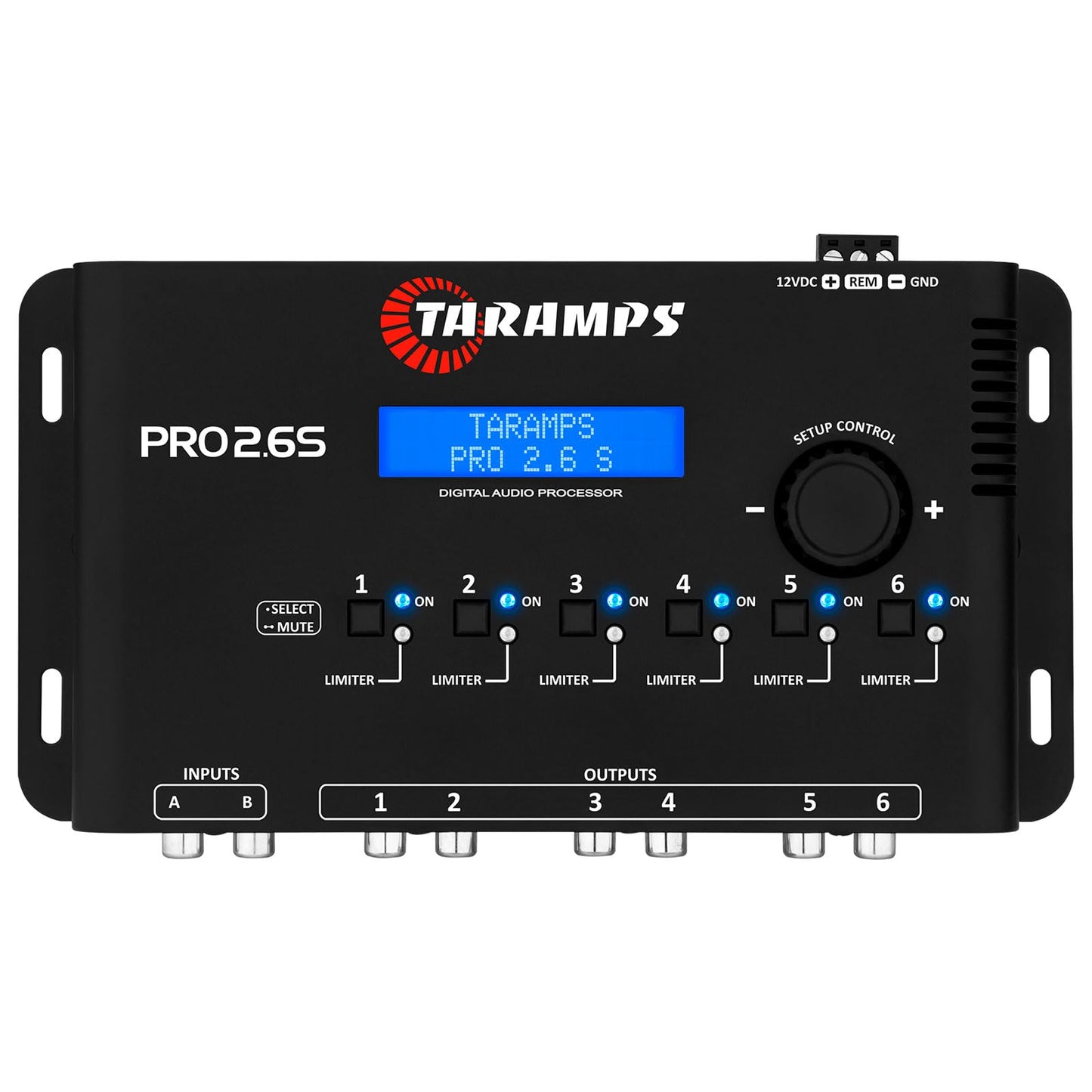 Taramp's - Procesador de audio digital para automóvil con 2 entradas DSP y 6 salidas independientes con ecualizador paramétrico de 3 bandas