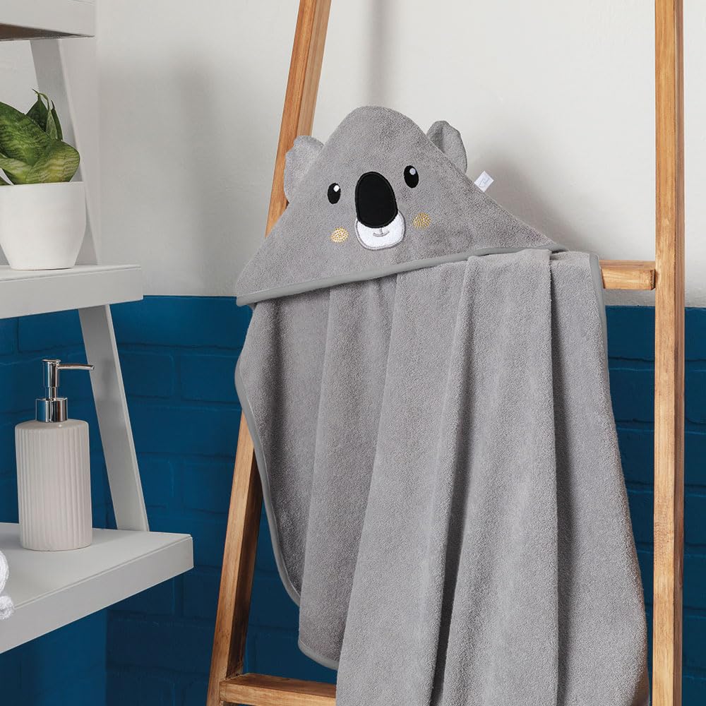 Baby Mink Salida de Baño para Bebé, Suave y Absorbente para Después del Baño (Gris)