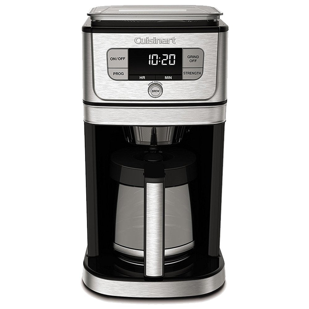 Cuisinart Cafetera con Molino Integrado, Plata, 12 Tazas