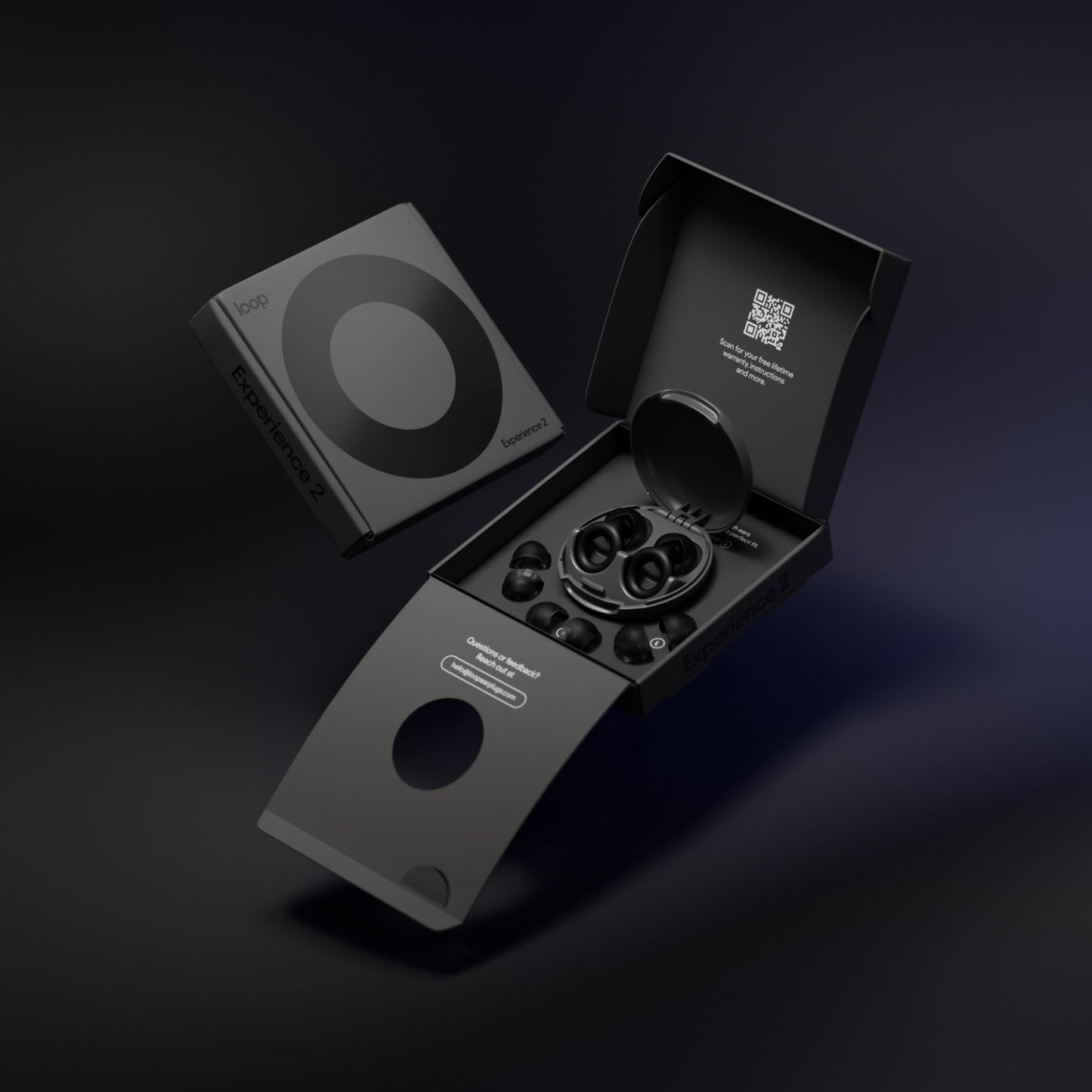 Loop Experience 2 Tapones auditivos – Protección auditiva certificada para conciertos y festivales, eventos en vivo, deportes, DJ y vida nocturna – Tapones auditivos con reducción de ruido de 17 dB