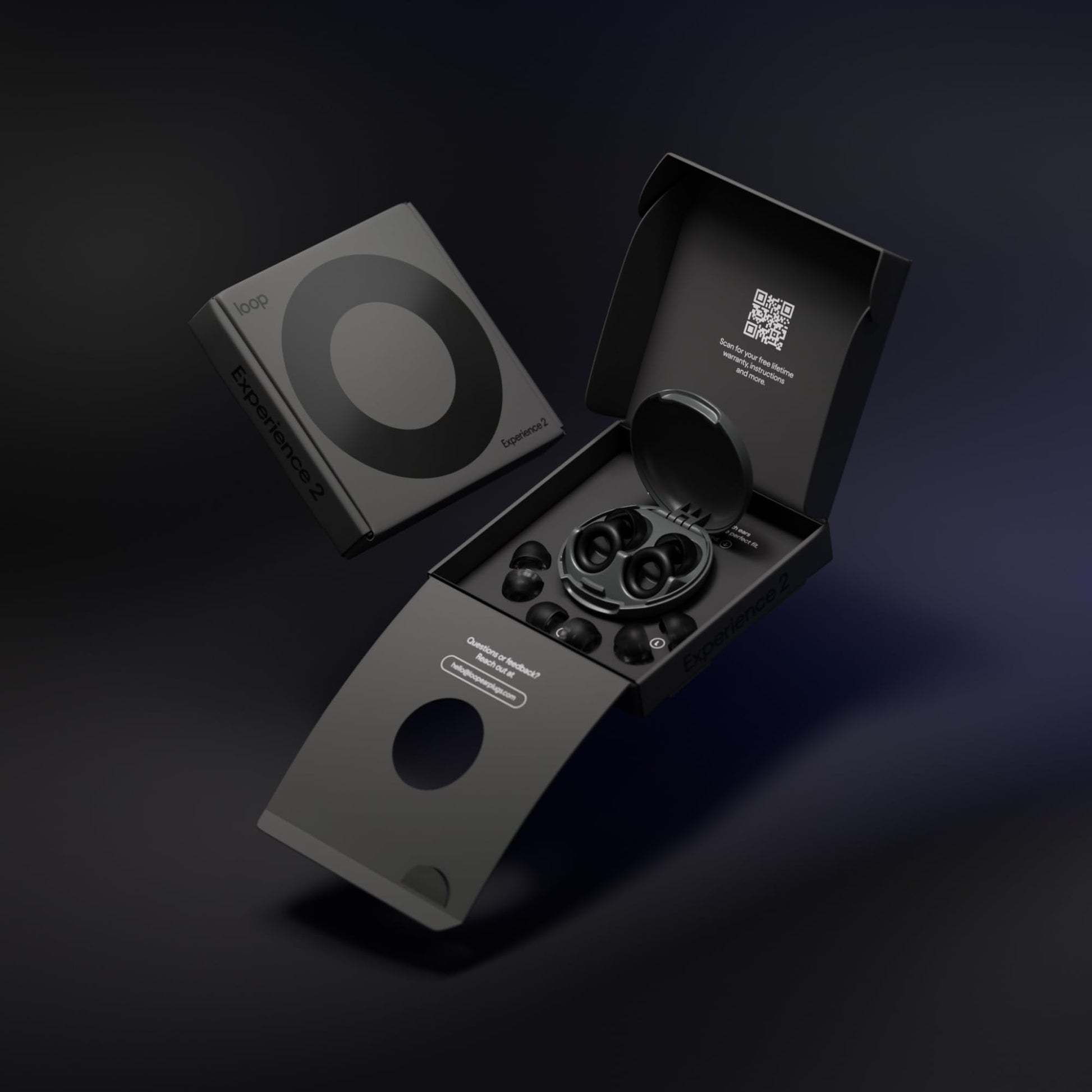 Loop Experience 2 Tapones auditivos – Protección auditiva certificada para conciertos y festivales, eventos en vivo, deportes, DJ y vida nocturna – Tapones auditivos con reducción de ruido de 17 dB