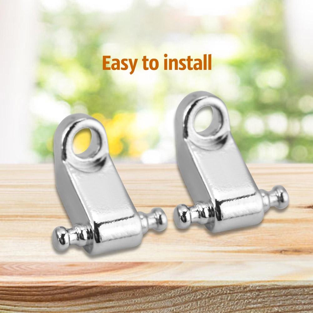 Alomejor Retenedor de Cuerda 2 Piezas Metal Guitarra Roller String Trees Guitarra el|ctrica Bass String Retainer en Cromo(Plata) Accesorios de Juego
