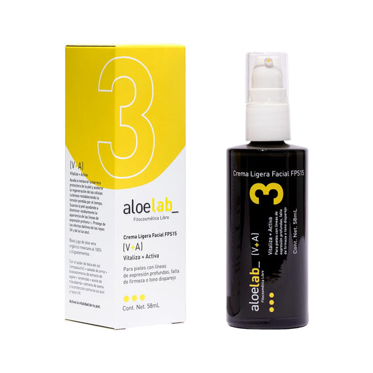 Crema Facial Aloevida LAB FPS 15 + Antiedad para Piel Madura - Vitaliza y Activa - 58 ml