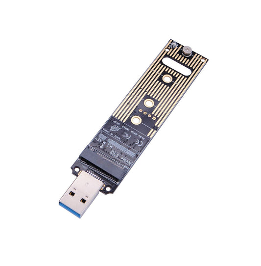 M.2 NVME Adaptador USB 3.1, M-Key M.2 NVME a lector de tarjetas USB 3.1 Gen 2 Chip de puente con 10 Gbps de alto rendimiento, compatible con Samsung 950/960/970 Evo/Pro u otros SSD M.2 con tipo PCI-E