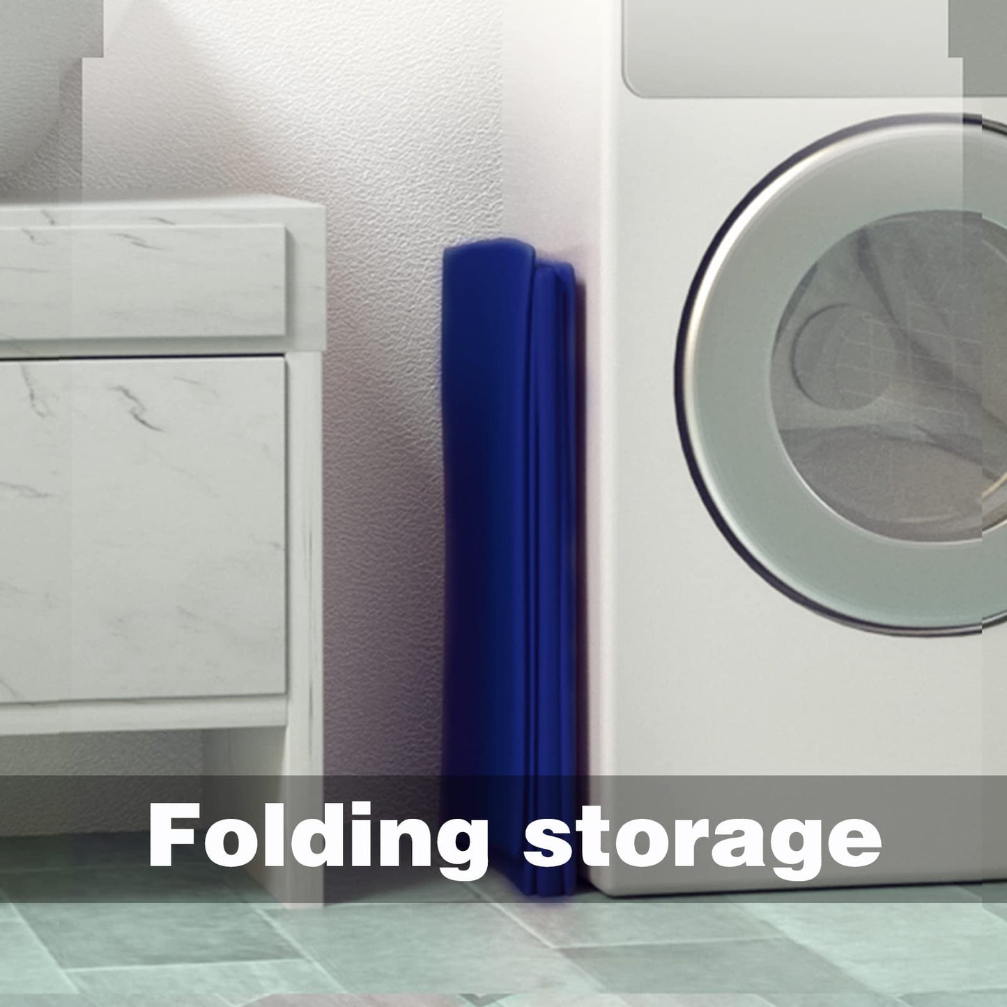 Bañera Inflable Plegable Hidroterapia Plástico Azul Espacio Pequeño para Adultos