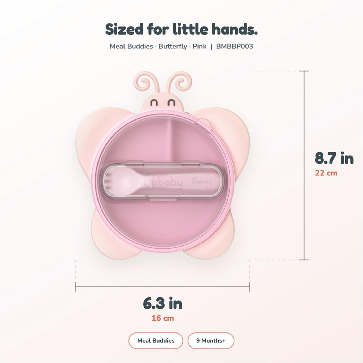 BoBaby - Placas de succión de silicona para niños pequeños con tapa y