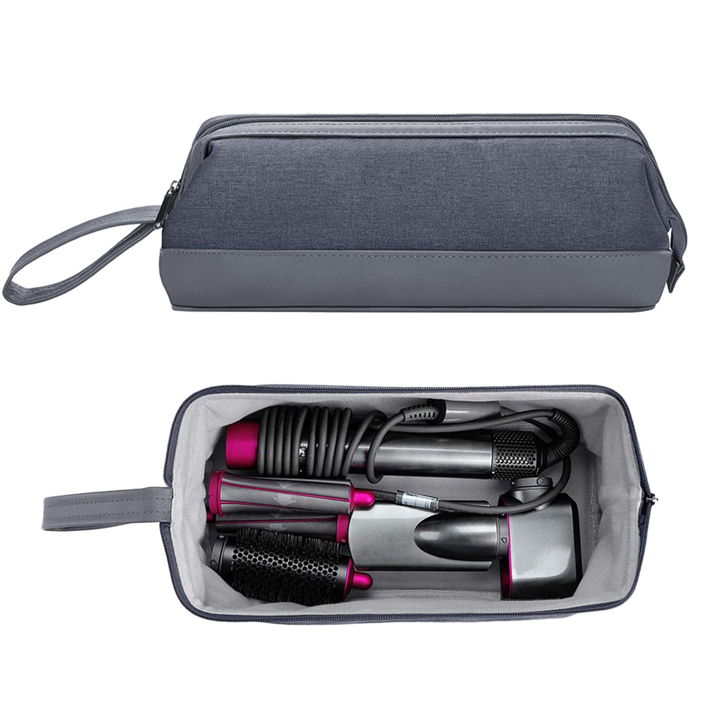 Funda De Viaje,Hair Tools Bolsa De Viaje,Compatible Con Dyson Airwrap/Shark Flexstyle,Adecuado Para Secadores De Pelo, Peines, Planchas De Pelo Y Bolsas De Cosméticos Multifuncionales.