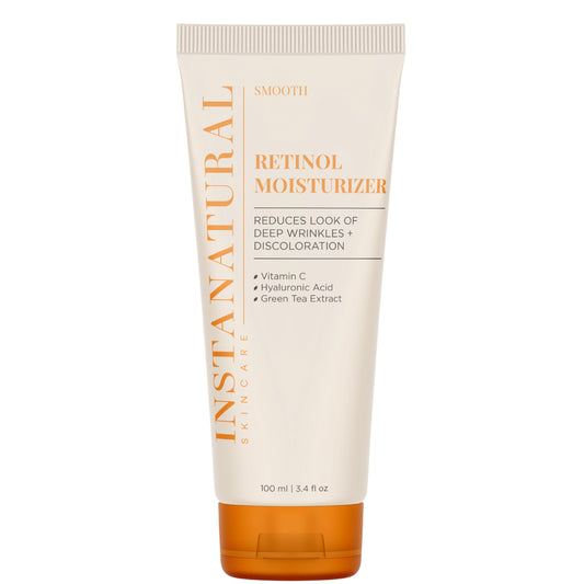InstaNatural Retinol Moisturizer Anti Aging Night Face Cream - Face & Neck Anti Wrinkle Lotion - Reduce Appearance of Wrinkles, Dark Circles, Fine Lines - Vitamin C Hyaluronic Acid Complex - 3.4 oz
