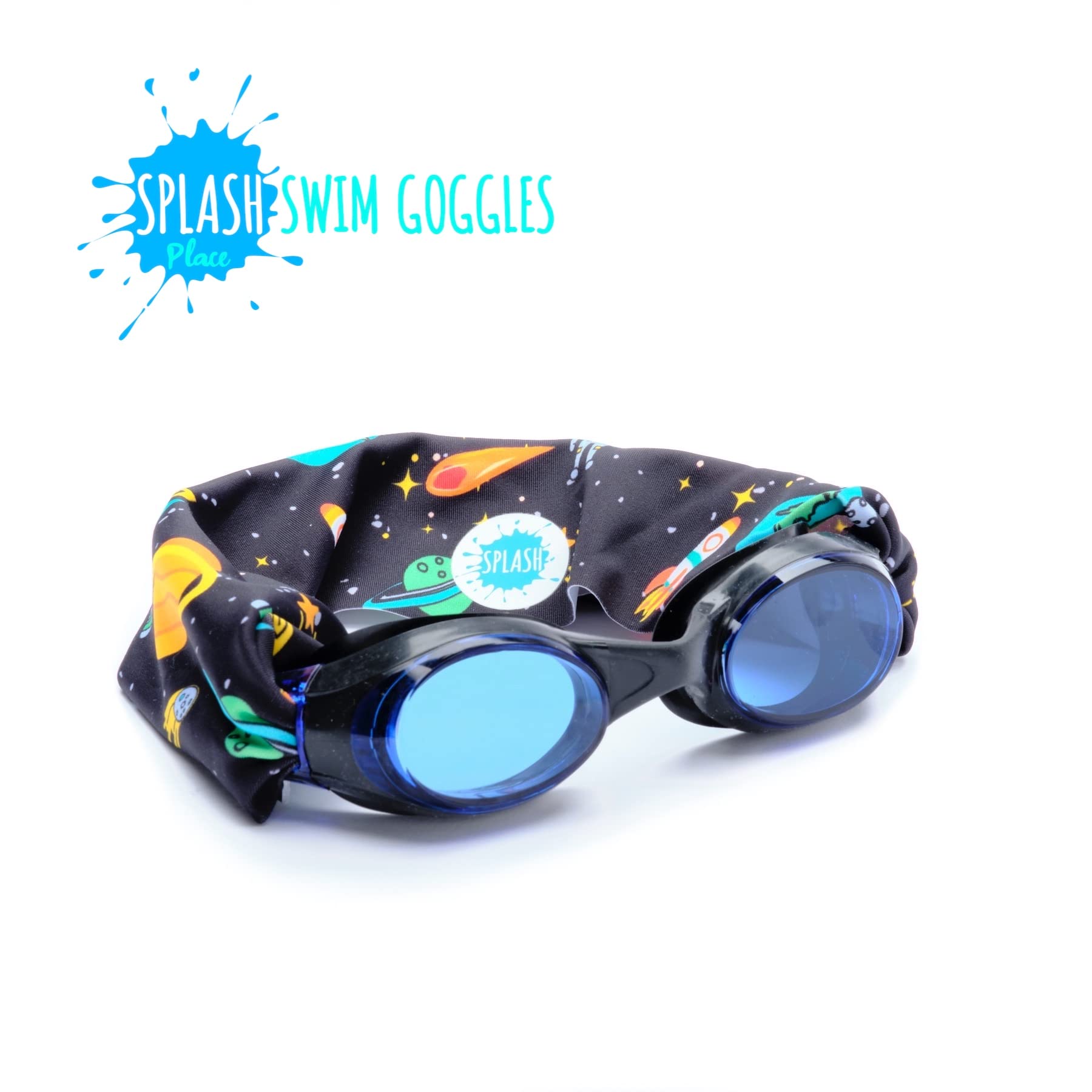 Goggles Natación Splash Place Galactic Explorer Correa Tela para Niños y Adultos