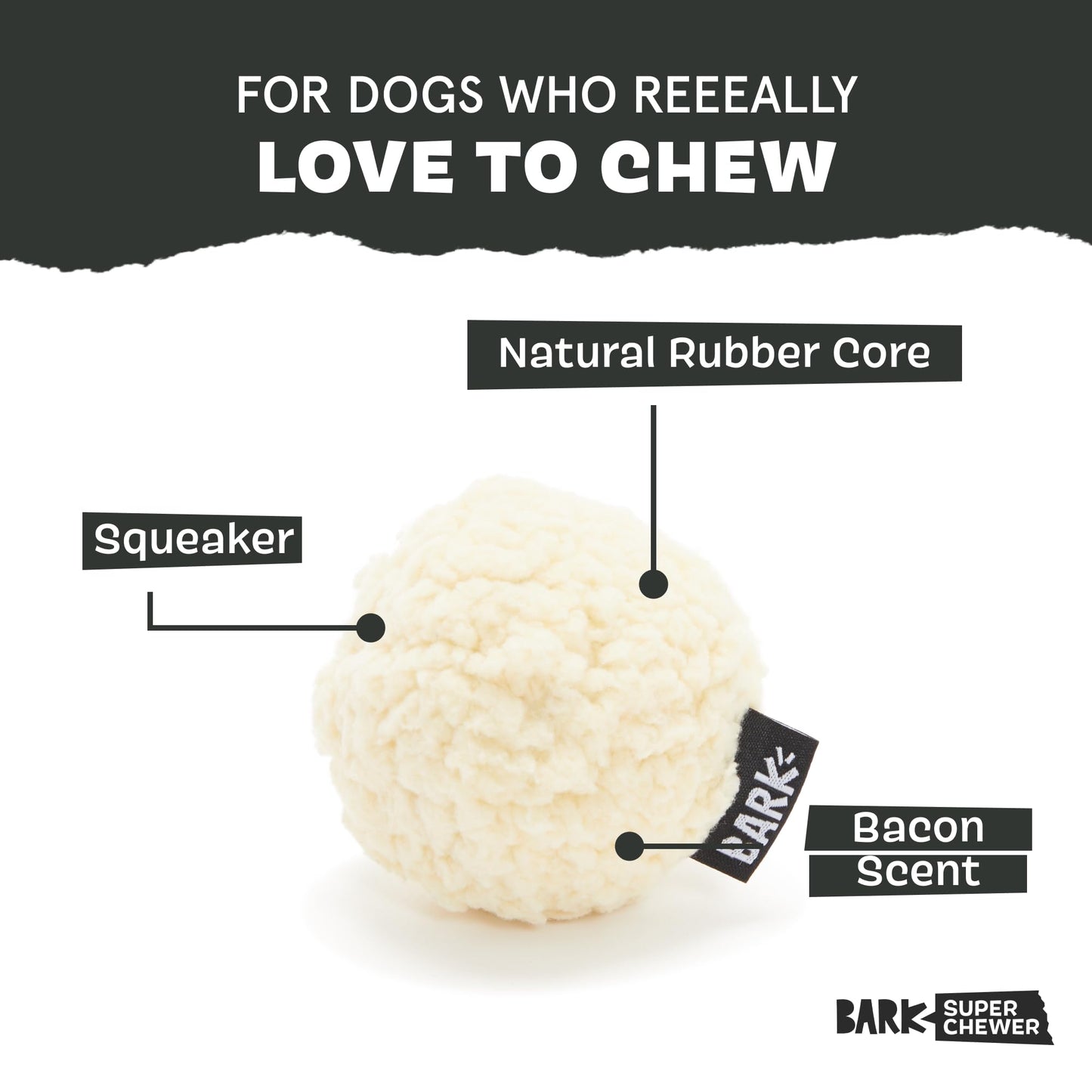 BarkBox Juguetes perfumados para perros y masticables, goma resistente y nailon supermasticable, juguetes de rompecabezas dispensadores de golosinas, bolas y juguetes de dentición para perros y cachorros pequeños, medianos y grandes, papa aplastada