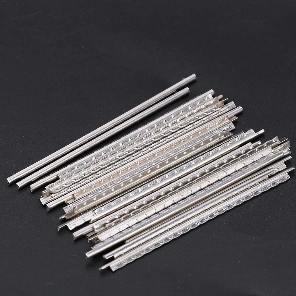 24Pcs Guitarra eléctrica Fret Wire Cupronickel Fretwire Accesorios para guitarra eléctrica Reemplazo de instrumentos musicales Piezas de guitarra eléctrica