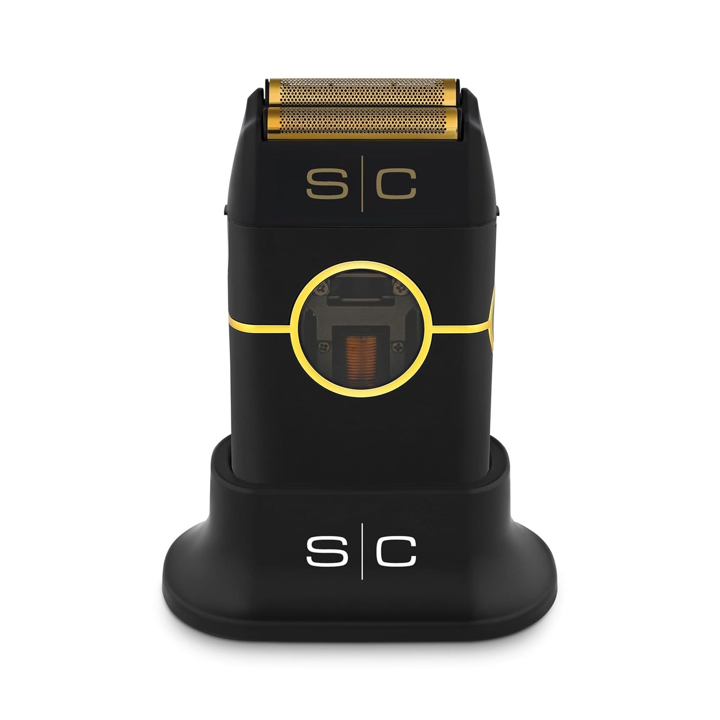 Afeitadora de doble lámina inalámbrica de metal Stylecraft Instinct con motor IN2 Vector, control de torque intuitivo, recargable por USB-C (negro)