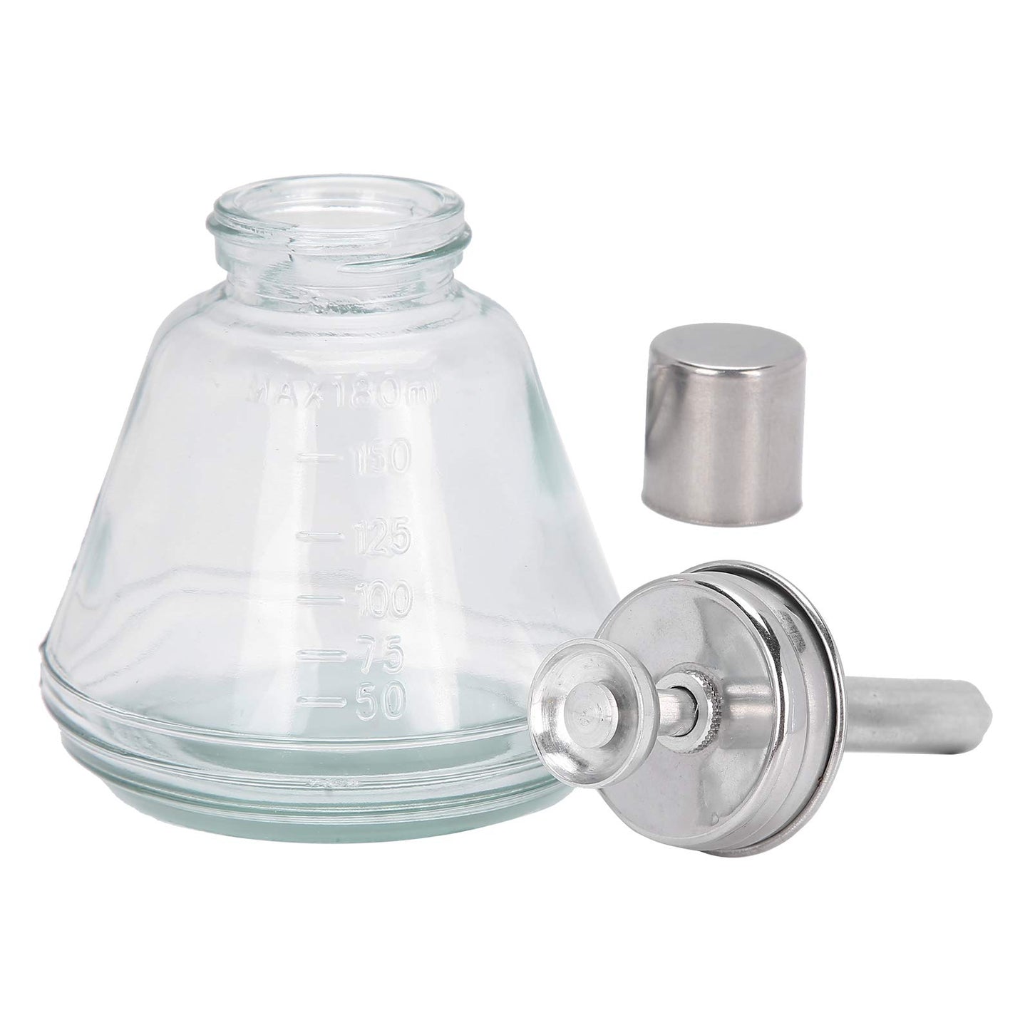 Dispensador de Bomba de Líquido Tipo Prensa de 180ml, Removedor de Esmalte de Uñas, Botella Recargable (núcleo de aluminio), Contenedores Recargables