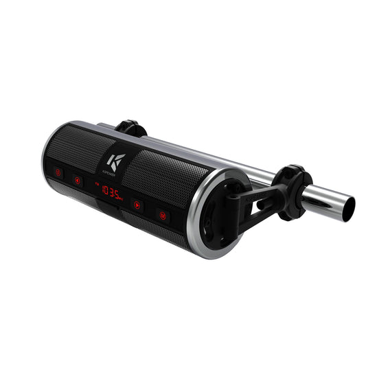KSPEAKER - Altavoces para motocicleta, sistema de audio Bluetooth impermeable, amplificador incorporado, ideal para ATV, scooter, bicicleta, vehículo de 12 voltios, reproductor MP3 de metal de 3
